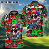 BlueJose Graffiti Swag Golf Polo Shirt, Customized Name & Team Name 3D Shirts (4 Colors)