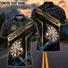 BlueJose Darts Gold Strike Line Design Customized Name, Team Name 3D Shirt (4 Colors)