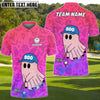 BlueJose Boo Ghost Funny Golf Polo Shirt, Customized Name & Team Name 3D Shirts (4 Colors)