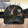 BlueJose Deer Hunting American Flag Camo Multicolor Personalized Cap (6 color)