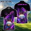 BlueJose King of Swing Golf Polo Shirt, Customized Name & Team Name 3D Shirts (4 Colors)