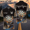 BlueJose Darts Deer Hunting Camo Multicolor Options Personalized Name Shirt (4 Colors)