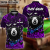BlueJose Billiards 8-Ball Crack Wall Personalized Name, Team Name Unisex Shirt (6 Colors)