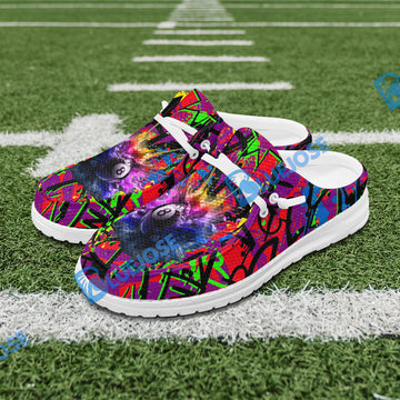 BlueJose Billiards 8 Ball Graffiti Explosion Paint Mesh Dude Shoes (4 Colors)