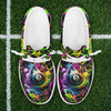 BlueJose Billiards Ball 8 Graffiti Splash Paint Mesh Dude Shoes