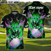 BlueJose Savage Leopard Golf Polo Customized Name, Team Name 3D Shirts (4 Colors)