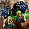 BlueJose Billiards Ball 8 Grumpy Beer Mug American Flag Customized Name, Team Name 3D Shirt (4 Colors)