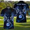 BlueJose Dragon Fairway Golf Polo Customized Name, Team Name 3D Shirts (4 Colors)