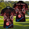 BlueJose Dragon Fairway Golf Polo Customized Name, Team Name 3D Shirts (4 Colors)