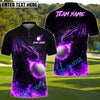 BlueJose Fire Dragon Fairway Golf Polo Customized Name, Team Name 3D Shirts (4 Colors)