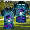 BlueJose Neon Swing Golf Polo Customized Name, Team Name 3D Shirts (4 Colors)