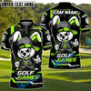BlueJose Bunny Swing Golf Polo Customized Name, Team Name 3D Shirts (4 Colors)