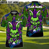 BlueJose Urban Graffiti Rabbit Golf Polo Shirt Customized Name, Team Name 3D Shirts (4 Colors)