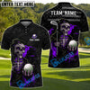 BlueJose Patriot Reaper Golf Polo Shirt Customized Name, Team Name 3D Shirts (4 Colors)