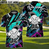 BlueJose Thunder Ball Golf Polo Shirt Customized Name, Team Name 3D Shirts (4 Colors)