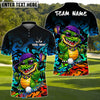 BlueJose Savage Gator Swing Golf Polo Shirt Customized Name, Team Name 3D Shirts (4 Colors)