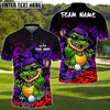 BlueJose Savage Gator Swing Golf Polo Shirt Customized Name, Team Name 3D Shirts (4 Colors)