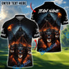 BlueJose Shadow Reaper Golf Polo Personalized Name, Team Name 3D Shirt (4 Colors)