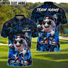 BlueJose Urban Fairway Golfer Polo Personalized Name, Team Name 3D Shirt (4 Colors)
