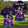 BlueJose Urban Fairway Golfer Polo Personalized Name, Team Name 3D Shirt (4 Colors)