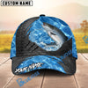 BlueJose Fishing Sea Metal Rip Personalized Name Classic 3D Cap (13 Breeds)