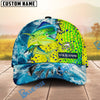 BlueJose Fishing Ocean Splash Fish Scale Personalized Cap (13 Breeds)
