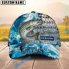 BlueJose Fishing Ocean Splash Fish Scale Personalized Cap (13 Breeds)
