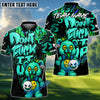 BlueJose Golf Bear Scary Teddy Graffiti Style Personalized Name, Team Name 3D Shirt (4 Colors)
