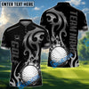 BlueJose Golf Flame Premium Pattern Personalized Name, Team Name 3D Shirt (6 Colors)