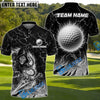 BlueJose Golf Flaming Assassin Personalized Name, Team Name 3D Shirt (4 Colors)