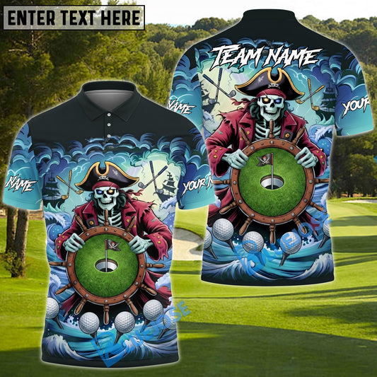 BlueJose Golf Pirate Reaper Personalized Name, Team Name 3D Shirt (4 Colors)