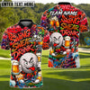 BlueJose Golf Beer Graffiti Character Funny Drunk Personalized Name, Team Name 3D Shirt (6 Colors)