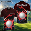 BlueJose Golf Thunder Strike Down Personalized Name, Team Name 3D Shirt (6 Colors)