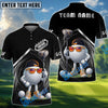 BlueJose Golf Funny Character Swirl Personalized Name, Team Name 3D Shirt (6 Colors)