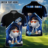 BlueJose Golf Funny Character Swirl Personalized Name, Team Name 3D Shirt (6 Colors)