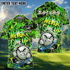 BlueJose Golf Serious Never Give Up Graffiti Personalized Name, Team Name 3D Shirt (4 Colors)