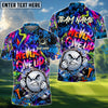 BlueJose Golf Serious Never Give Up Graffiti Personalized Name, Team Name 3D Shirt (4 Colors)