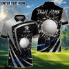 BlueJose Golf Metallic Break Glass Personalized Name, Team Name 3D Shirt (6 Colors)