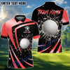 BlueJose Golf Metallic Break Glass Personalized Name, Team Name 3D Shirt (6 Colors)