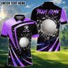 BlueJose Golf Metallic Break Glass Personalized Name, Team Name 3D Shirt (6 Colors)