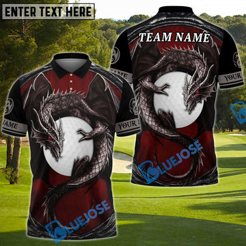 BlueJose Golf Dragon Owner Personalized Name, Team Name 3D Shirt (4 Colors)
