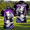 BlueJose Golf Bloody Wolf Personalized Name, Team Name 3D Shirt (4 Colors)
