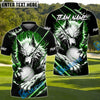BlueJose Golf Bloody Wolf Personalized Name, Team Name 3D Shirt (4 Colors)
