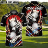 BlueJose Golf Bloody Wolf Personalized Name, Team Name 3D Shirt (4 Colors)
