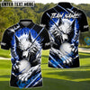 BlueJose Golf Bloody Wolf Personalized Name, Team Name 3D Shirt (4 Colors)