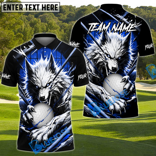 BlueJose Golf Bloody Wolf Personalized Name, Team Name 3D Shirt (4 Colors)
