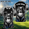 BlueJose Golf Angry Wolf Personalized Name, Team Name 3D Shirt (6 Colors)
