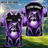 BlueJose Golf Angry Wolf Personalized Name, Team Name 3D Shirt (6 Colors)