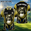 BlueJose Golf Angry Wolf Personalized Name, Team Name 3D Shirt (6 Colors)