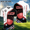 BlueJose Golf Champion Golden Personalized Name, Team Name 3D Shirt (6 Colors)